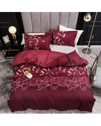 new best-selling marble pattern three-piece bedding four-piece duvet cover sheet Amazon geometric pattern