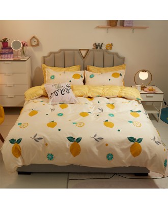 new arrivals high quality soft quilt sheet sets bedding set wholesale Twin pink strawberry printing girl bed set