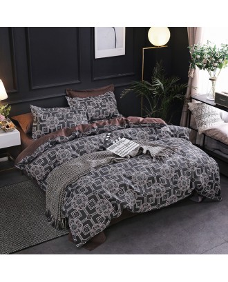 new best-selling marble pattern three-piece bedding four-piece duvet cover sheet Amazon geometric pattern