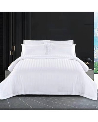 sell 40 * 40 high-grade Satin cotton hotel bedding set fitted sheet directly.  hotel sheets quilt cover  bedding  customize