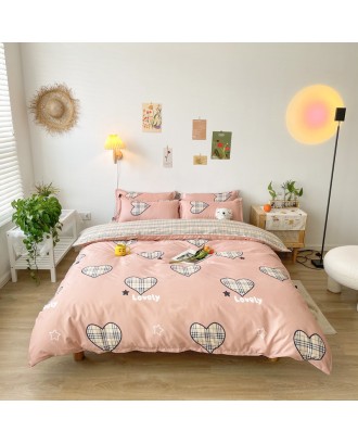 Manufacturer direct selling hot selling children's cartoon cute three piece set four piece set of pure cotton microfiber bedding