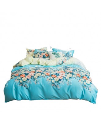 Factory direct Amazon hot sale aloe cotton skin-friendly four-piece duvet cover bedding sheet cotton bedding set