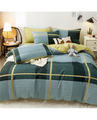 Factory direct selling hot cheap pure cotton  microfiber  bedding set for home. Aloe cotton four-piece set. Customized