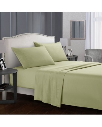 Solid Color 4pcs Plain Style Bedding Set Luxury Microfiber 100% cotton home Bedding Set Bed Sheet Set custom