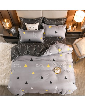 Custom Bedding Set Good Quality Cotton Bed Set New Design Heart Printing Duvet Cover Set Printed Bedset