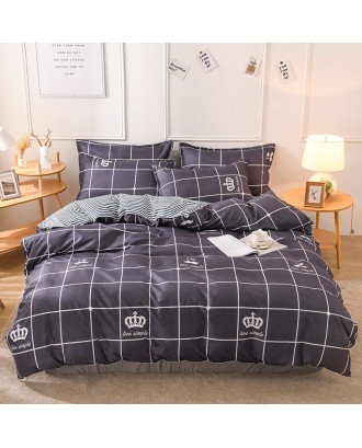 Custom Bedding Set Good Quality Cotton Bed Set New Design Heart Printing Duvet Cover Set Printed Bedset