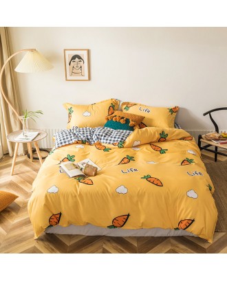 Amazon manufacturers promote aloe cotton bedding sheet cheap four piece cotton set duvet cover