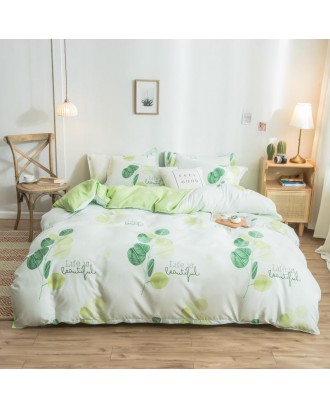 Wholesale Single piece printed aloe cotton quilt cover simple quilt cover Polyester Custom Plain Duvet Cover Set Bedding set