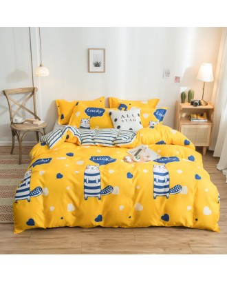 Wholesale Single piece printed aloe cotton quilt cover simple quilt cover Polyester Custom Plain Duvet Cover Set Bedding set