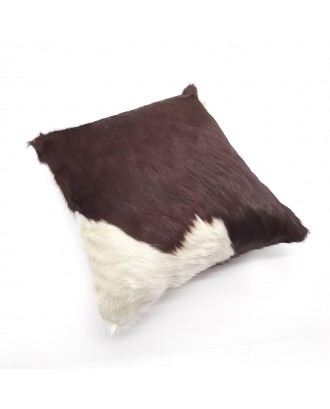Factory direct sale custom luxury pillow covers home decor pillow case cushion cover cowhide leather pillow cover