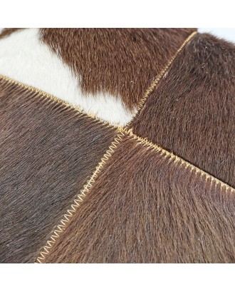 Natural cowhide leather comfortable soft pillow case customized design