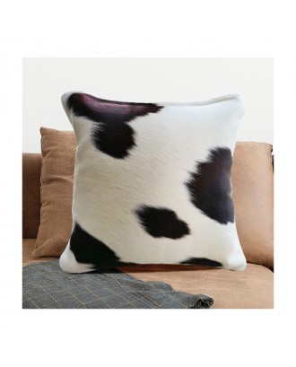 Factory direct sale sofa cushion cushion pillow cover japanese style elegant throw cowhide leather pillow covering