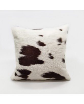 Factory direct sale sofa cushion cushion pillow cover japanese style elegant throw cowhide leather pillow covering