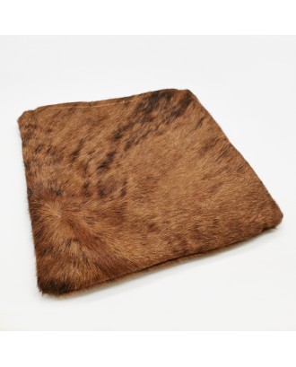 Selection of high quality cowhide leather plush pillow cover boho pillow case covers