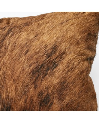 Selection of high quality cowhide leather plush pillow cover boho pillow case covers