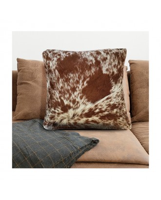 Selection of high quality cowhide leather throw pillow cover sets custom throw decorative pillow covers set