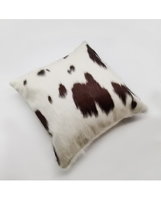 Fadeless high quality decorative design pillow cover selection of high quality cowhide leather sofa pillow cover