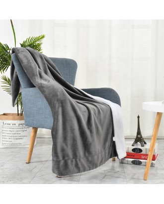 Super Soft Double Layer Blankets Coral Fleece Sherpa Throw Heavy Weight Sherpa Fleece Blankets for Winter