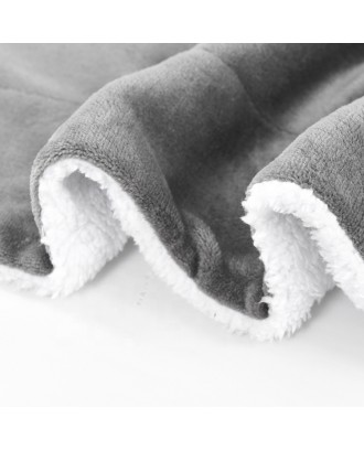 Super Soft Double Layer Blankets Coral Fleece Sherpa Throw Heavy Weight Sherpa Fleece Blankets for Winter