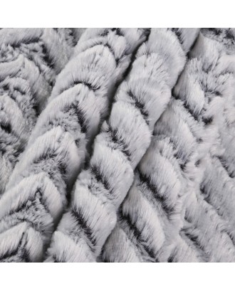 Luxury Lamb Wool Blanket Super Soft Thickened Double-layer Back Printing Faux Fur Fluffy Baby Throw Blanket