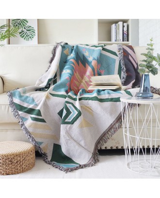 European and American geometric pattern 100% cotton Printed blanket