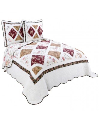 Hot selling products Eco-Friendly Patchwork bedding set 100 cotton  Printed fabric quilt