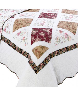 Hot selling products Eco-Friendly Patchwork bedding set 100 cotton  Printed fabric quilt