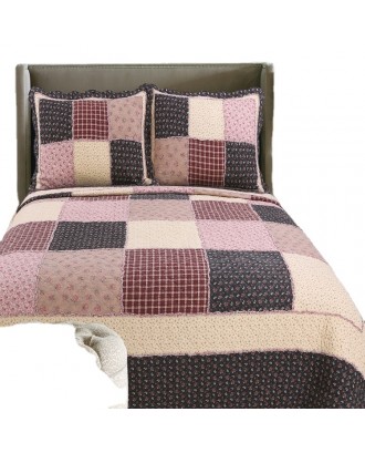 Classical Design Cotton Fabric True Patchwork with all-season quilted comforter