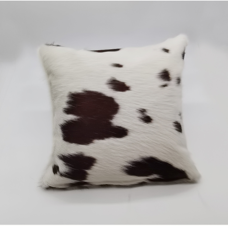 Factory direct sale sofa cushion cushion pillow cover japanese style elegant throw cowhide leather pillow covering