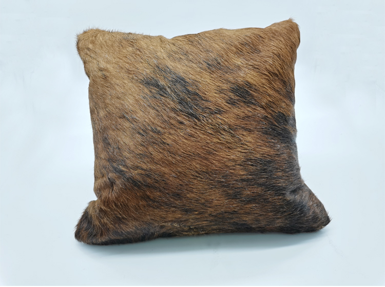 Selection of high quality cowhide leather 2022 plush pillow cover boho pillow case covers