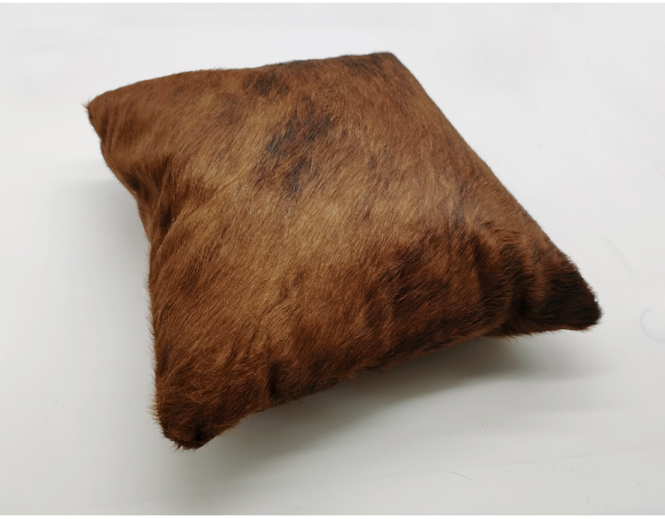 Selection of high quality cowhide leather 2022 plush pillow cover boho pillow case covers